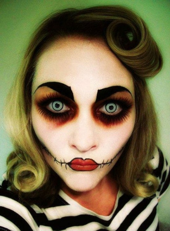 maquillajes-para-halloween-zombie-pin-up