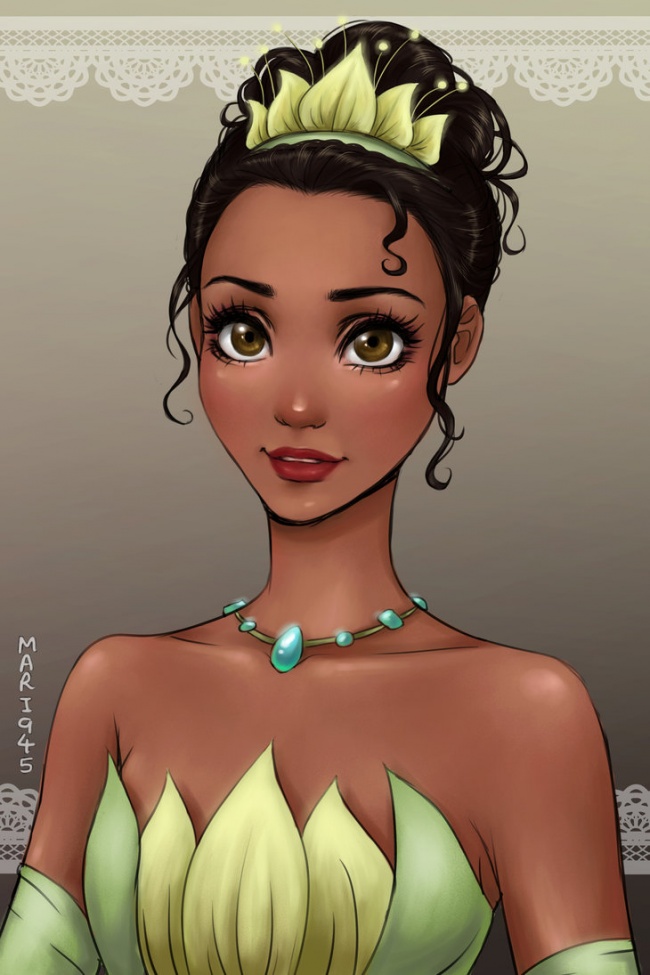 Disney Tiana anime