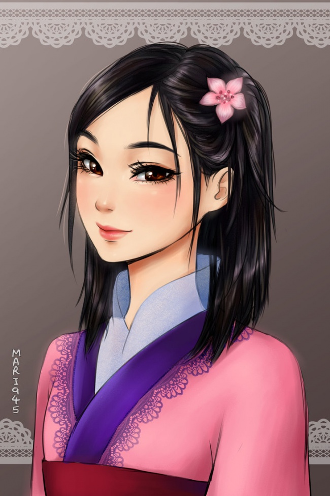 Disny Mulan anime