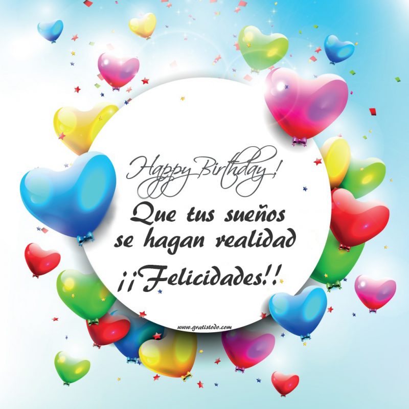 Imágenes de Cumpleaños bonitas con frases de Feliz Cumpleaños